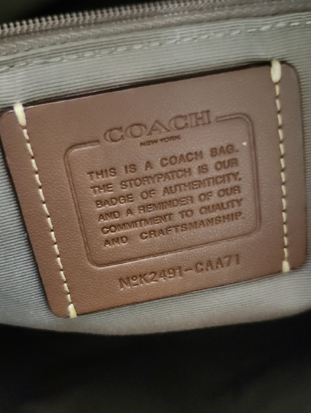 Coach Cherry-Print Signature Tote — Brown with Pink Accents NWOT - Picture 11 of 13